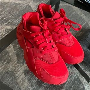 Nike Huarache Red. Worn once!